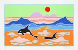 Ted Harrison, Inside Passage #28/50, 1988, colour silkscreen on paper