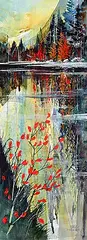 Curtis Golomb, Sublime Chaos, mixed media on board