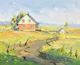 Francesco Iacurto, Untitled - Sunny Day, 1977, oil on canvas