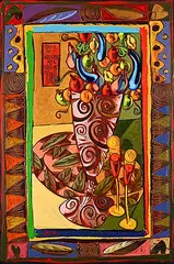 Grant Leier, Count Your Blessings, Celebrate Often, 1999, acrylic on canvas