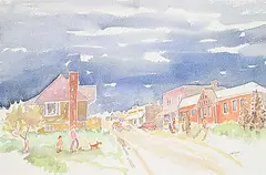 Janet Mitchell, My Kid Sister, 1988, watercolour on paper