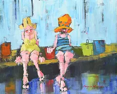 Angela Morgan, Dockside, 2004, oil on canvas