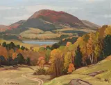 Herbert Sidney Palmer, The Road to the Lake, oil on canvas board