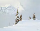 Ted Raftery, A Break in the Storm - Mt. Assiniboine, 1989, oil on canvas