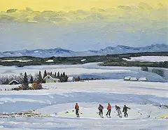 Peter Shostak, We Don't Keep Score, 2000, oil on wood panel