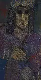 John Harold Thomas Snow, Untitled - Portrait of a Woman, monoprint on paper