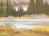Wendy Wacko, Cottonwood Swamps - Jasper, oil on wood board