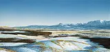 William H. Webb, Winter Towards Chief Mountain, 2002, acrylic on canvas