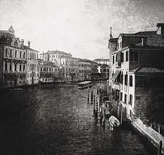 Charles Robert Boyce, Grand Canal #A/P, 2016, black and white photograph on paper