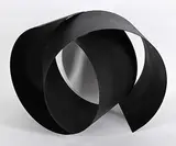 Joanne MacDonald, Introspection, painted steel sculpture