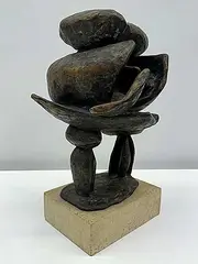 Katie von der Ohe, Marriage of the Rocks, bronze sculpture
