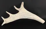Kenny Harry Aklavit, Untitled - Scrimshaw Cribbage Board, bone carving