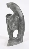 Anthony Antoine, Grizzly Protector, 2007, grey stone carving