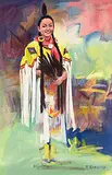 Rocky Barstad, Village Princess, oil on canvas