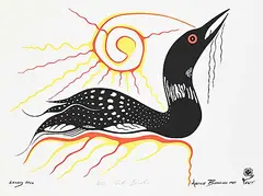 Archie Beaulieu, Lonely Call #51/200, 1985, colour silkscreen on paper