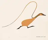 Kenneth Benjamin Chee Chee, Running Goose #66/150, colour silkscreen on paper