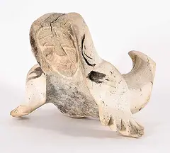 Jaco Eevik, Untitled - Playing Around, 1974, bone carving