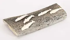 Dave Ipirq Evvala, Whales on Bone, 1974, bone sculpture