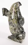 Appa Geeta, Untitled - Dancing Walrus, green stone carving