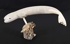 Tony Ihunga, Beluga, bone sculpture