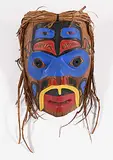 Matthew James, Eagle Spirit in Man, 2000, painted wood and mixed media mask