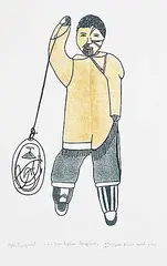 Lydia Jaypoody, Iyuqsaut #20/50, 1983, colour lithograph on paper