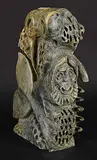Phillip Kamikpakittuq, Abstract, green stone carving