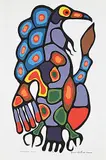Norval Morrisseau, Thunderbird Entity #13/49, colour silkscreen on paper