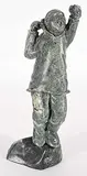 Eli Nasogaluak, Dancer, 2007, green stone carving