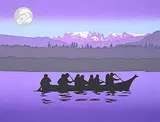Roy Henry Vickers, Elwha at Comox #64/150, 1993, colour silkscreen on paper