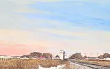 Joseph Ferenc Acs, Sunset Colours [Alta - Poetic], acrylic on wood board