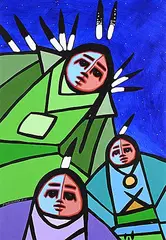 Jerry Whitehead, To Him for Guidance, 2001, acrylic on paper board