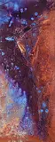Barbara Akins, Amrus Rock - Blue, 1995, acrylic on paper