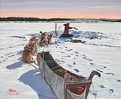Bern Will Brown, Winter Gill Netting, 1989, oil on canvas