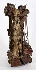 Ian Cook, Waterfall #I, 1994, bronze sculpture