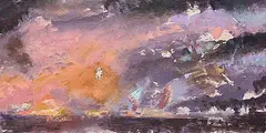 Peter Deacon, Summer Storm #5, 1987, oil on canvas board