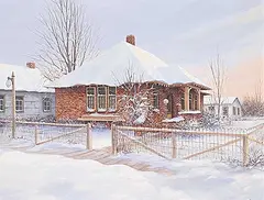 Joe Haire, The Westlock Exchange, 1981, oil on wood board