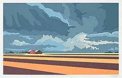 J. Thomas Hinton, Indian Summer Alberta H/C #1/4, 1989, colour silkscreen on paper