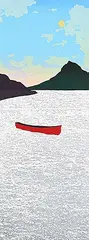 William John Houston Laing, View from AYR #17 #4/5, 1989, colour silkscreen on paper