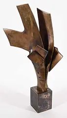 Roy Leadbeater, Talisman #A/C, 1988, bronze sculpture