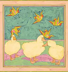 Grant Leier, Taking Off Pounds Sensibly [Crane Study], 1985, mixed media on wood board