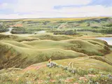 Rose Leonard, Old Man River, 1994, oil on canvas board