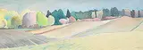 Lynn Malin, Treeline, 1989, watercolour on paper