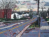 Harry Stooshinoff, Dusk, 1986, acrylic on paper