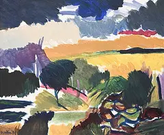 Audrey Watson, Darkening Day, 1995, oil and acrylic on canvas