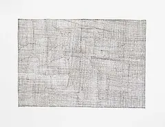 To Mend #6 by Karen Campbell, 2016, ink on paper, sold May 2024
