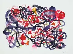 Dagmar Dahle, Garden #5, 2022, gouache on paper