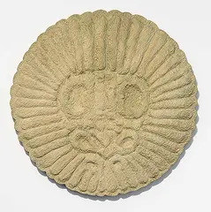 Megan Feniak, regolith eaters, 2023, lime wood, milk paint, earth pigments