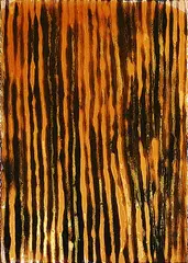 Peter von Tiesenhausen, Untitled, 2017, whitewash, scorched wood, beeswax, propolis, plywood