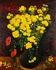 Collin Zipp, Poppy Flowers, 2018, oil on canvas